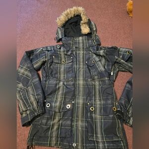 Empyre Clothing Women's Snowboarding Jackets Size Small Black And Green